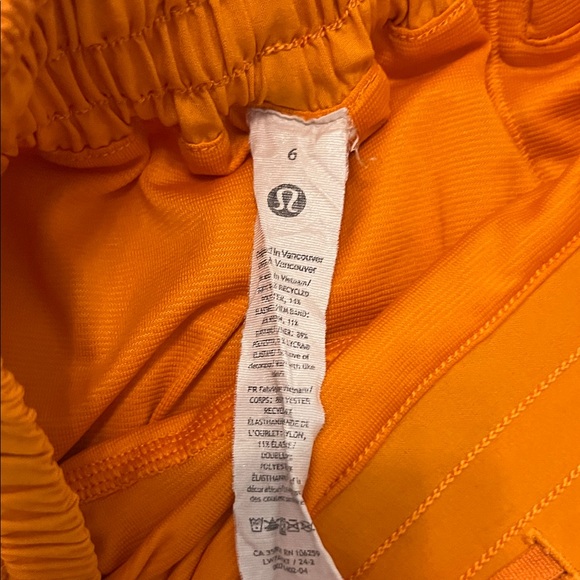 lululemon athletica Hotty Hot High-Rise 4” Short Orange Flash - Picture 2 of 8